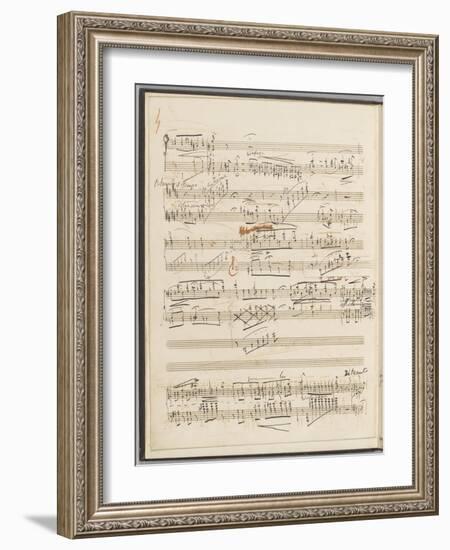 Trois études de concert. Piano. S 144 : page 4-Franz Liszt-Framed Giclee Print