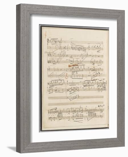 Trois études de concert. Piano. S 144 : page 4-Franz Liszt-Framed Giclee Print