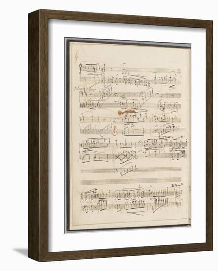 Trois études de concert. Piano. S 144 : page 4-Franz Liszt-Framed Giclee Print