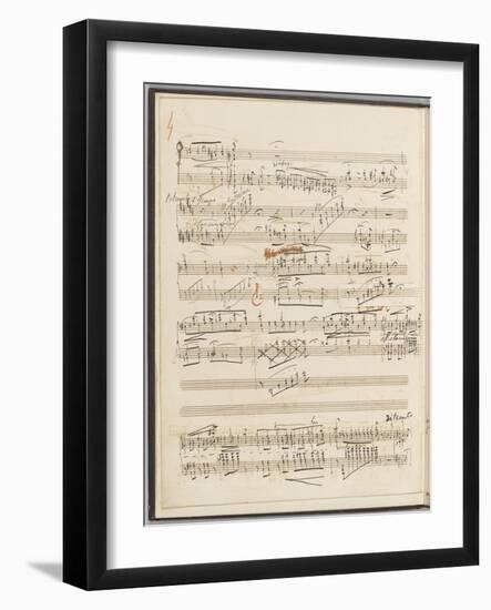 Trois études de concert. Piano. S 144 : page 4-Franz Liszt-Framed Giclee Print