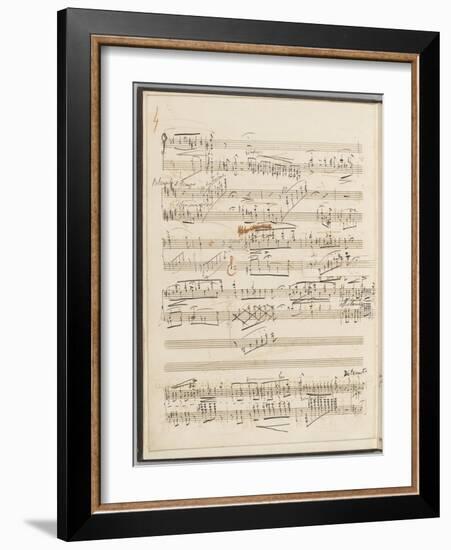 Trois études de concert. Piano. S 144 : page 4-Franz Liszt-Framed Giclee Print