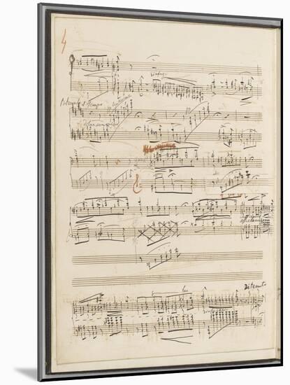 Trois études de concert. Piano. S 144 : page 4-Franz Liszt-Mounted Giclee Print