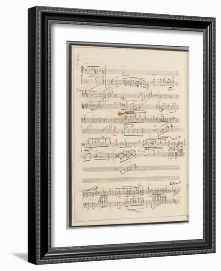 Trois études de concert. Piano. S 144 : page 4-Franz Liszt-Framed Giclee Print