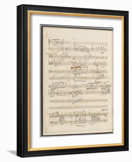 Trois études de concert. Piano. S 144 : page 4-Franz Liszt-Framed Giclee Print