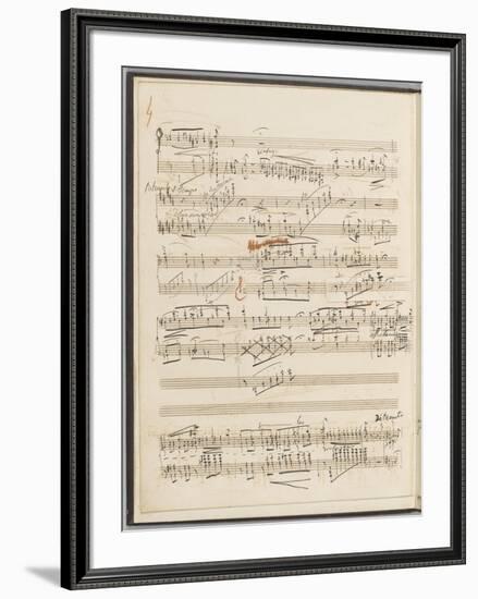 Trois études de concert. Piano. S 144 : page 4-Franz Liszt-Framed Giclee Print