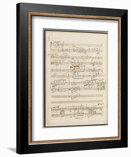 Trois études de concert. Piano. S 144 : page 4-Franz Liszt-Framed Giclee Print