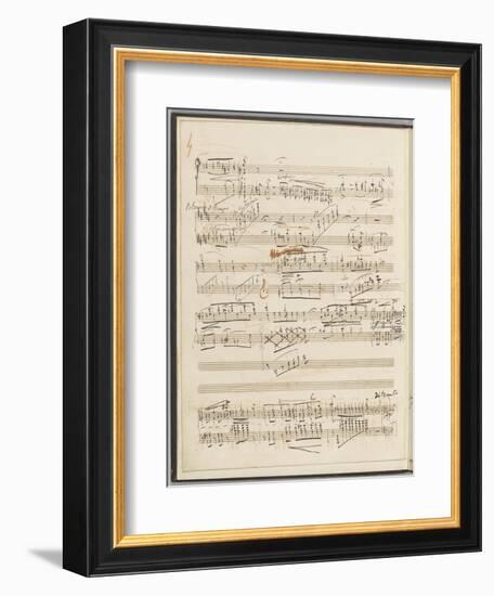 Trois études de concert. Piano. S 144 : page 4-Franz Liszt-Framed Giclee Print