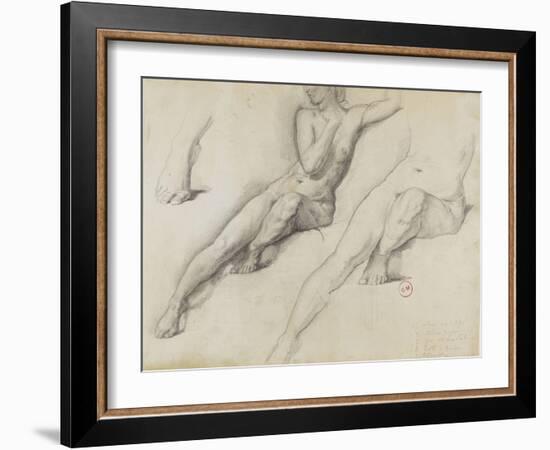 Trois études pour Léda-Gustave Moreau-Framed Giclee Print