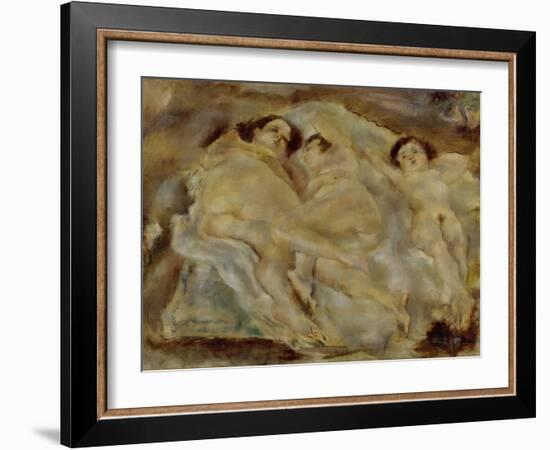 Trois nus-three nudes. 1931.-Jules Pascin-Framed Giclee Print