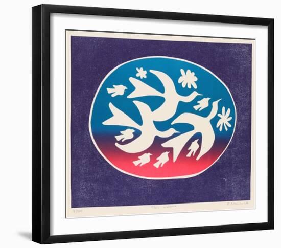 Trois Oiseaux-Mireille Kramer-Framed Limited Edition