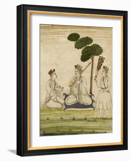 Trois religieuse krisnaïtes-null-Framed Giclee Print