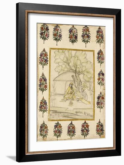 Trois religieux (sadhus) vaisnavas-null-Framed Giclee Print