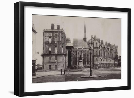 Trois vues du château de Saint-Germain-en-Laye et de l'église-Charles Marville-Framed Giclee Print