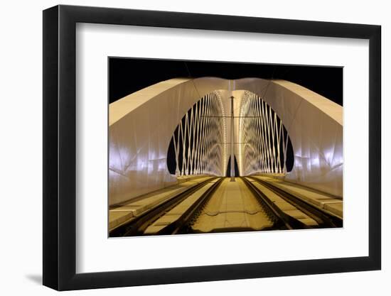 Troja Bridge in Prague. Beautiful Night Cityscape View-Stanislav Duben-Framed Photographic Print