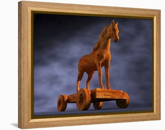 Trojan Horse, Computer Artwork-Christian Darkin-Framed Premier Image Canvas