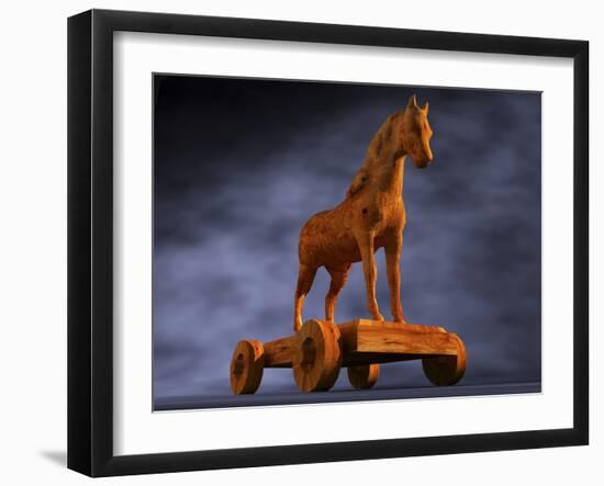 Trojan Horse, Computer Artwork-Christian Darkin-Framed Photographic Print