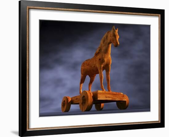Trojan Horse, Computer Artwork-Christian Darkin-Framed Photographic Print