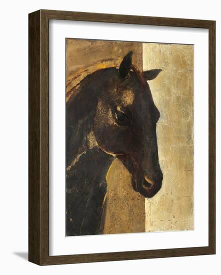 Trojan Horse I Gold-Albena Hristova-Framed Art Print