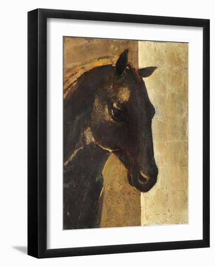 Trojan Horse I Gold-Albena Hristova-Framed Art Print