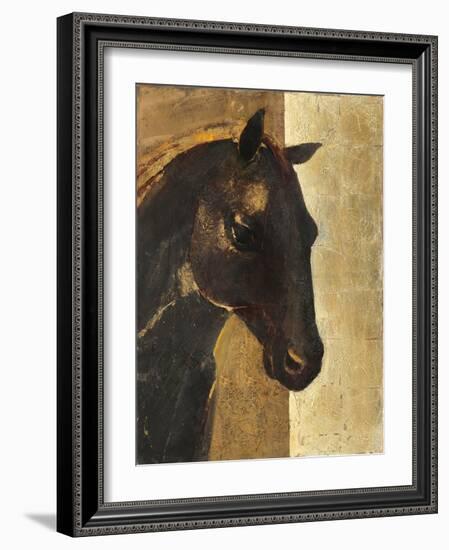 Trojan Horse I Gold-Albena Hristova-Framed Art Print