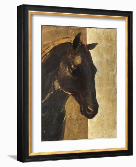 Trojan Horse I Gold-Albena Hristova-Framed Art Print