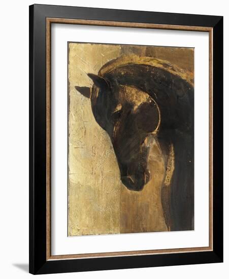 Trojan Horse II Gold-Albena Hristova-Framed Art Print