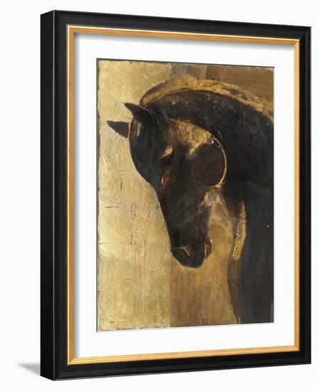 Trojan Horse II Gold-Albena Hristova-Framed Art Print