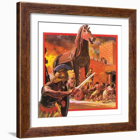 Trojan Horse-Andrew Howat-Framed Giclee Print