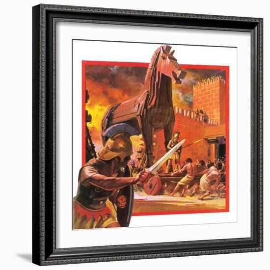 Trojan Horse-Andrew Howat-Framed Giclee Print