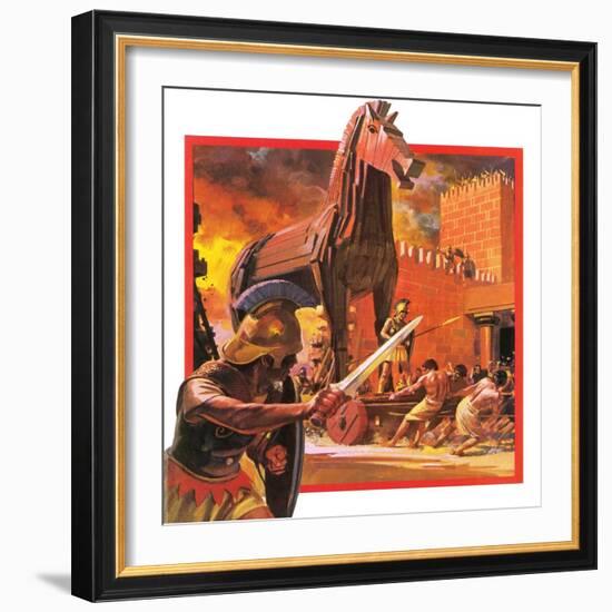 Trojan Horse-Andrew Howat-Framed Giclee Print