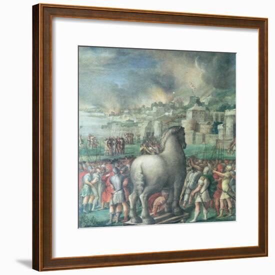 Trojan Horse-Niccolo dell' Abate-Framed Giclee Print