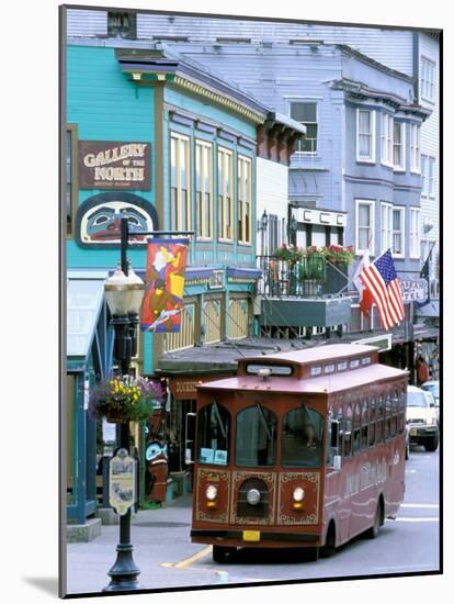 Trolley Car Shuttles Passengers around Juneau, Alaska, USA-Hugh Rose-Mounted Photographic Print