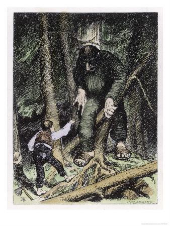 Theodor Kittelsen Forest Troll Wall Art Canvas
