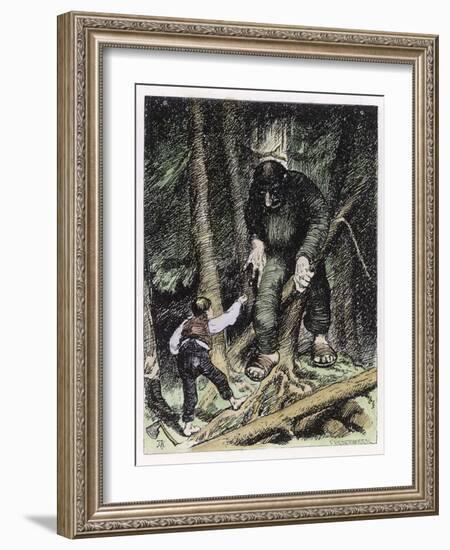 Trolls May be Big But They're Also Thick-Theodor Kittelsen-Framed Photographic Print