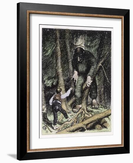 Trolls May be Big But They're Also Thick-Theodor Kittelsen-Framed Photographic Print