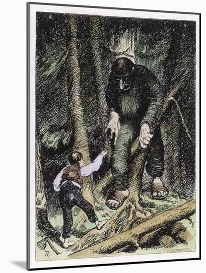 Trolls May be Big But They're Also Thick-Theodor Kittelsen-Mounted Photographic Print