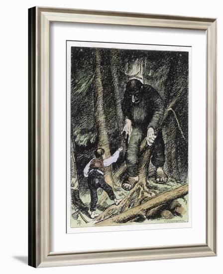 Trolls May be Big But They're Also Thick-Theodor Kittelsen-Framed Photographic Print