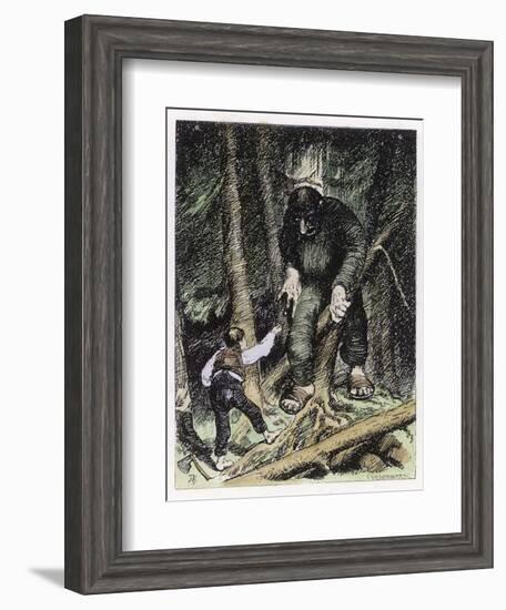 Trolls May be Big But They're Also Thick-Theodor Kittelsen-Framed Photographic Print