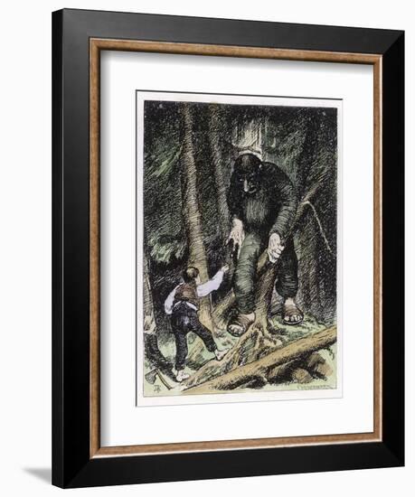 Trolls May be Big But They're Also Thick-Theodor Kittelsen-Framed Photographic Print