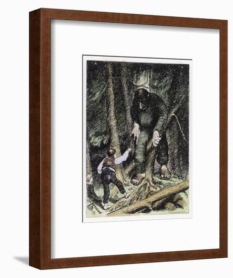 Trolls May be Big But They're Also Thick-Theodor Kittelsen-Framed Photographic Print