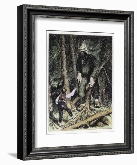 Trolls May be Big But They're Also Thick-Theodor Kittelsen-Framed Photographic Print