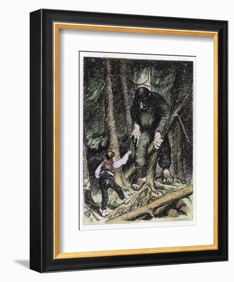 Trolls May be Big But They're Also Thick-Theodor Kittelsen-Framed Photographic Print