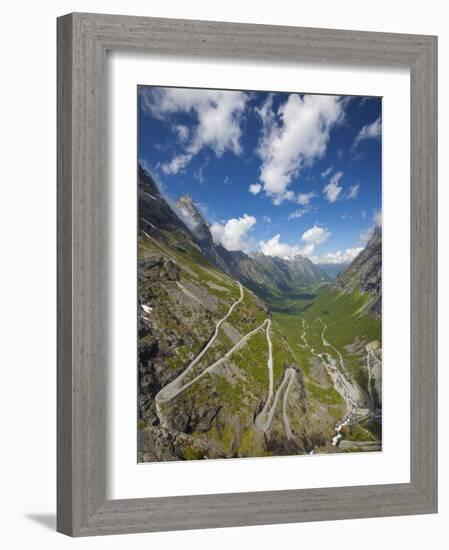 Trollstigen (The Troll Ladder), More Og Romsdal, Romsdal, Norway-Doug Pearson-Framed Photographic Print