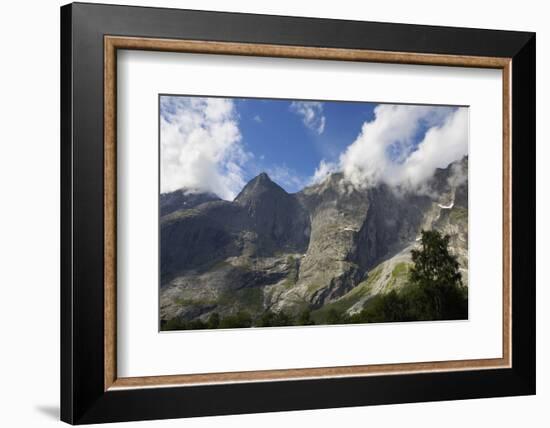 Trollveggen, Troll Wall, Sheer Mountain Cliffs, More Og Romsdal, Norway, Scandinavia, Europe-Gary Cook-Framed Photographic Print