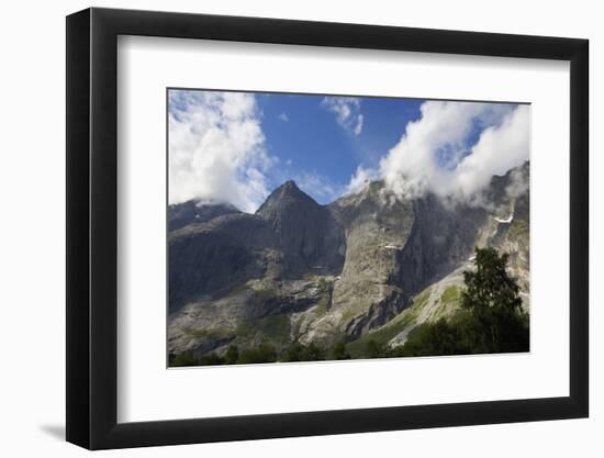 Trollveggen, Troll Wall, Sheer Mountain Cliffs, More Og Romsdal, Norway, Scandinavia, Europe-Gary Cook-Framed Photographic Print