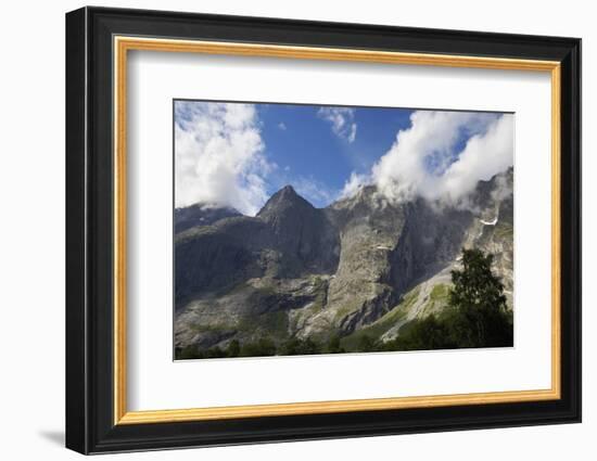 Trollveggen, Troll Wall, Sheer Mountain Cliffs, More Og Romsdal, Norway, Scandinavia, Europe-Gary Cook-Framed Photographic Print