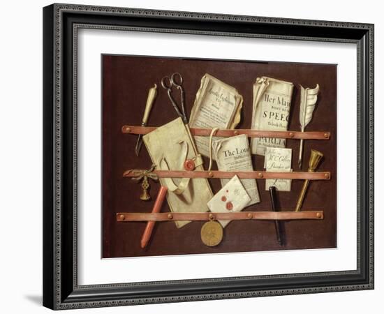 Trompe L'Oeil Composition-Edwaert Collier-Framed Giclee Print