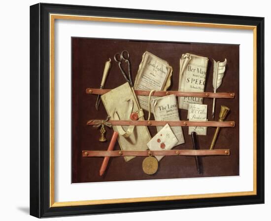 Trompe L'Oeil Composition-Edwaert Collier-Framed Giclee Print