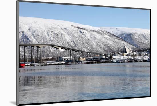 Tromso Bridge and the Cathedral of the Arctic in Tromsdalen, Troms, Norway, Scandinavia, Europe-David Lomax-Mounted Photographic Print