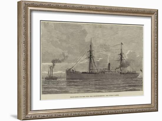 Troop-Ships for the Zulu War Reinforcements, the Dublin Castle-null-Framed Giclee Print